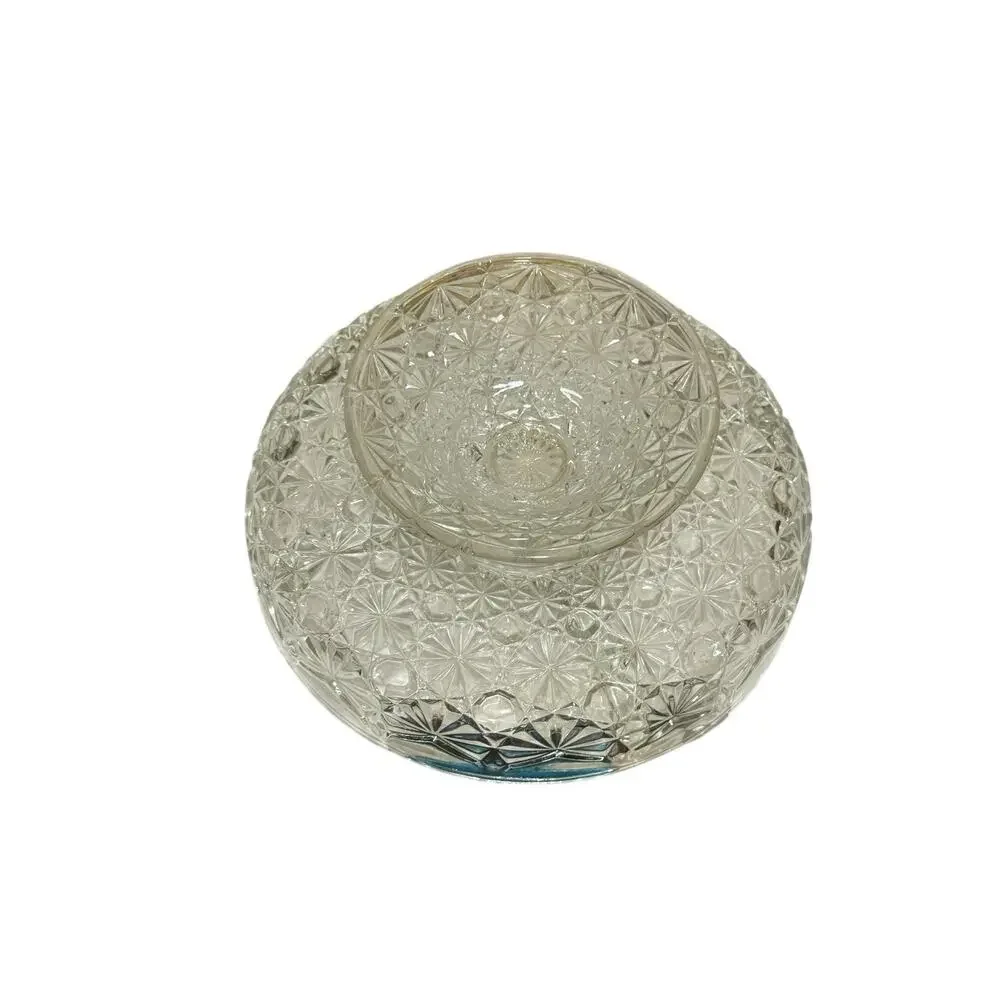 Luxham De Veropa Hors D'Oeuvres Cut Glass Pedestal Dish 5 Compartments 10”